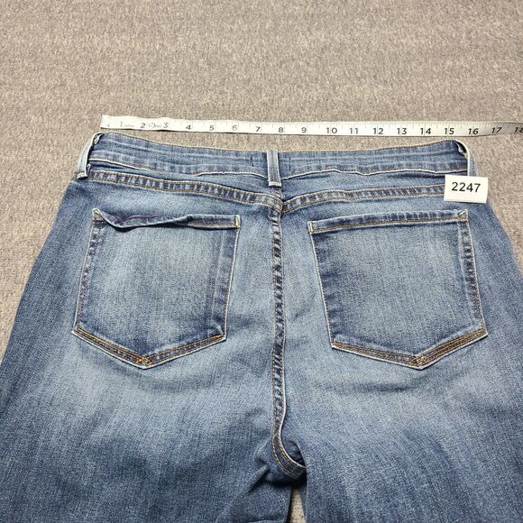 NYDJ Jeans Womens 12 Blue Skinny‎ Stretch Made USA Denim Mid Rise Classic Fit - Picture 9 of 10